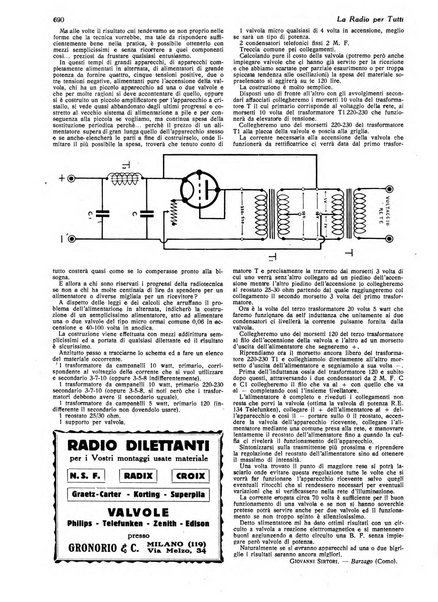 La radio per tutti rivista quindicinale di volgarizzazione radiotecnica, redatta e illustrata per esser compresa da tutti