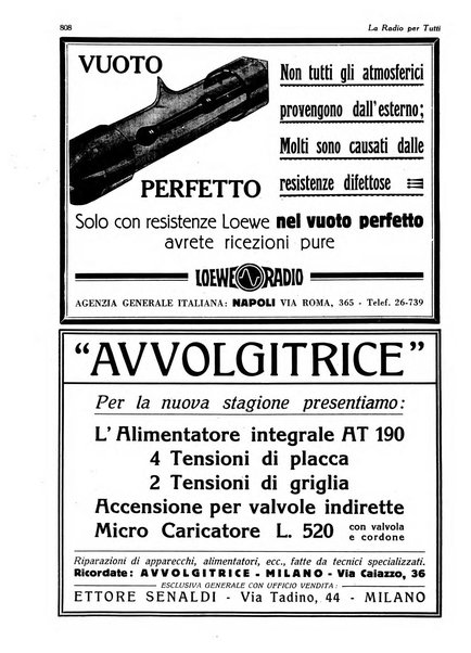 La radio per tutti rivista quindicinale di volgarizzazione radiotecnica, redatta e illustrata per esser compresa da tutti