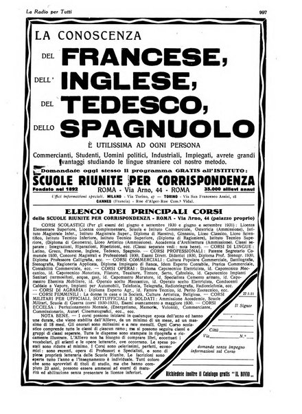 La radio per tutti rivista quindicinale di volgarizzazione radiotecnica, redatta e illustrata per esser compresa da tutti