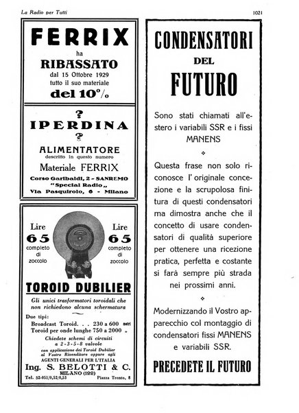 La radio per tutti rivista quindicinale di volgarizzazione radiotecnica, redatta e illustrata per esser compresa da tutti