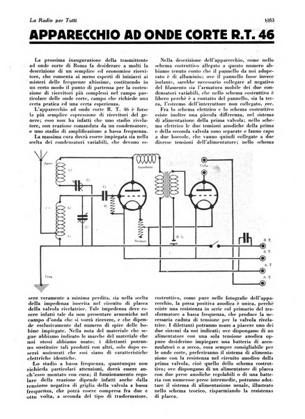 La radio per tutti rivista quindicinale di volgarizzazione radiotecnica, redatta e illustrata per esser compresa da tutti