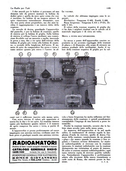 La radio per tutti rivista quindicinale di volgarizzazione radiotecnica, redatta e illustrata per esser compresa da tutti