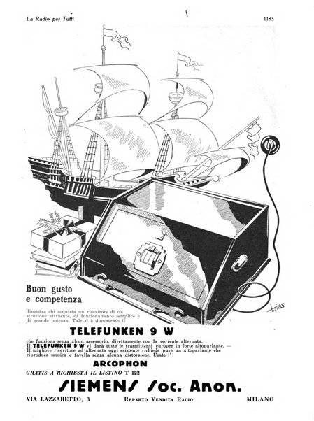 La radio per tutti rivista quindicinale di volgarizzazione radiotecnica, redatta e illustrata per esser compresa da tutti