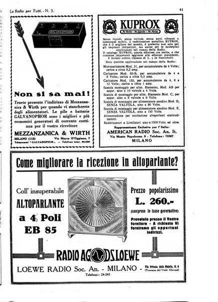 La radio per tutti rivista quindicinale di volgarizzazione radiotecnica, redatta e illustrata per esser compresa da tutti