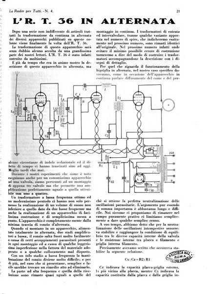 La radio per tutti rivista quindicinale di volgarizzazione radiotecnica, redatta e illustrata per esser compresa da tutti