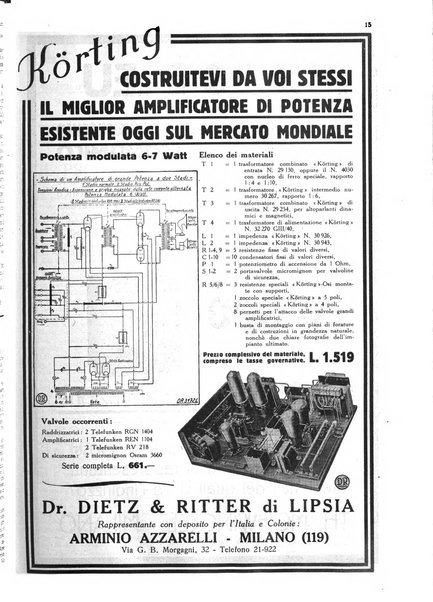 La radio per tutti rivista quindicinale di volgarizzazione radiotecnica, redatta e illustrata per esser compresa da tutti