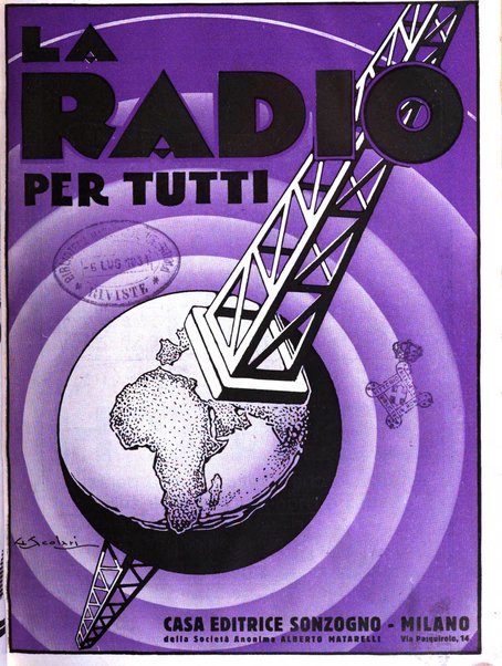 La radio per tutti rivista quindicinale di volgarizzazione radiotecnica, redatta e illustrata per esser compresa da tutti