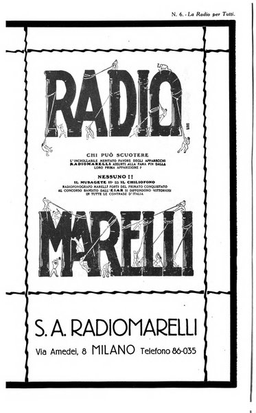 La radio per tutti rivista quindicinale di volgarizzazione radiotecnica, redatta e illustrata per esser compresa da tutti