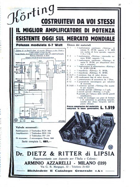 La radio per tutti rivista quindicinale di volgarizzazione radiotecnica, redatta e illustrata per esser compresa da tutti