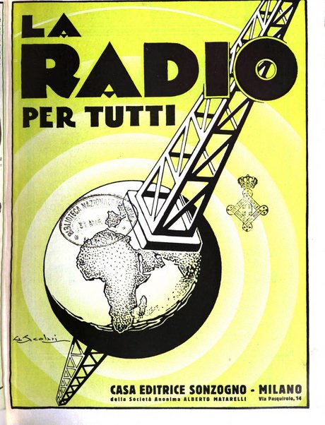 La radio per tutti rivista quindicinale di volgarizzazione radiotecnica, redatta e illustrata per esser compresa da tutti