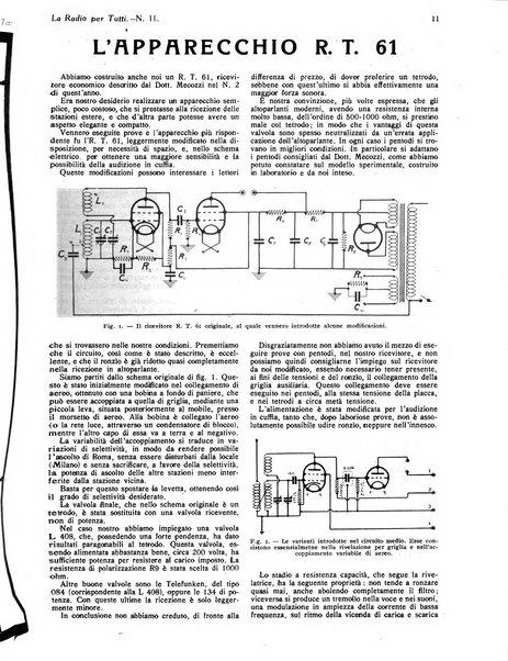 La radio per tutti rivista quindicinale di volgarizzazione radiotecnica, redatta e illustrata per esser compresa da tutti