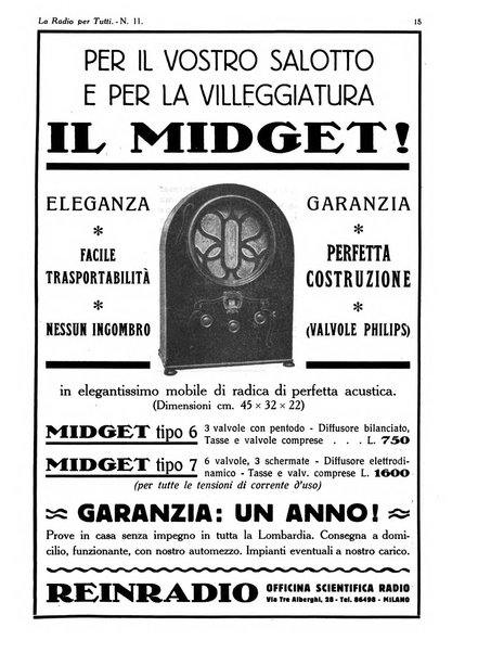 La radio per tutti rivista quindicinale di volgarizzazione radiotecnica, redatta e illustrata per esser compresa da tutti