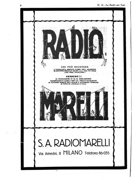 La radio per tutti rivista quindicinale di volgarizzazione radiotecnica, redatta e illustrata per esser compresa da tutti