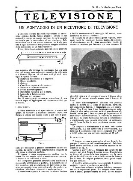 La radio per tutti rivista quindicinale di volgarizzazione radiotecnica, redatta e illustrata per esser compresa da tutti