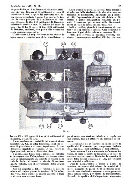 La radio per tutti rivista quindicinale di volgarizzazione radiotecnica, redatta e illustrata per esser compresa da tutti