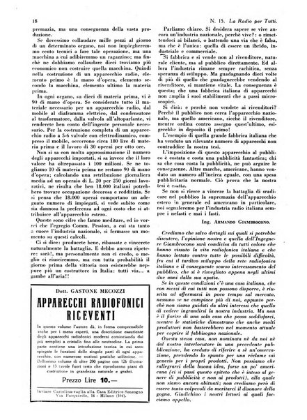 La radio per tutti rivista quindicinale di volgarizzazione radiotecnica, redatta e illustrata per esser compresa da tutti