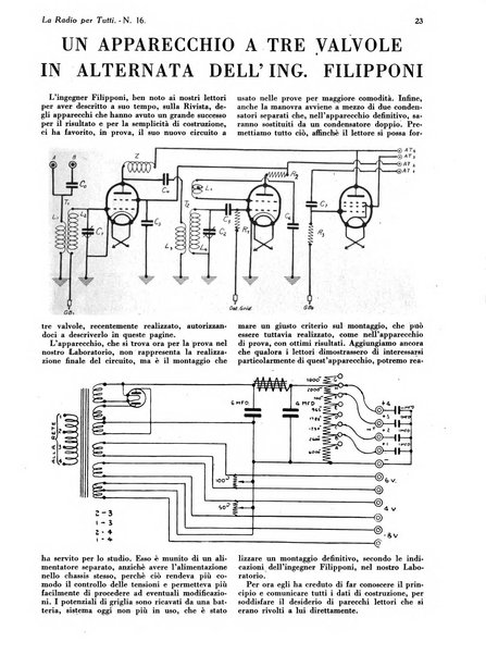 La radio per tutti rivista quindicinale di volgarizzazione radiotecnica, redatta e illustrata per esser compresa da tutti