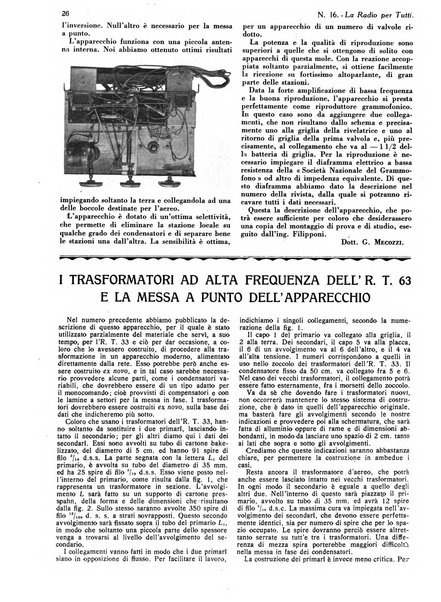 La radio per tutti rivista quindicinale di volgarizzazione radiotecnica, redatta e illustrata per esser compresa da tutti