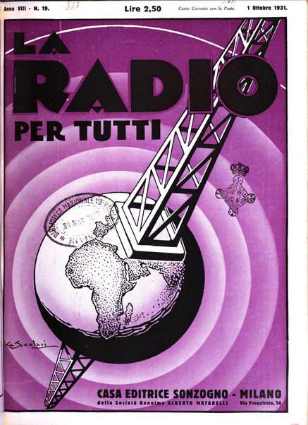 La radio per tutti rivista quindicinale di volgarizzazione radiotecnica, redatta e illustrata per esser compresa da tutti