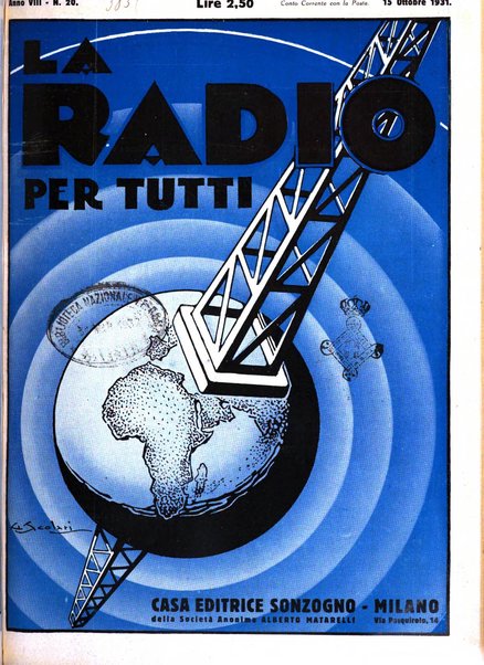 La radio per tutti rivista quindicinale di volgarizzazione radiotecnica, redatta e illustrata per esser compresa da tutti