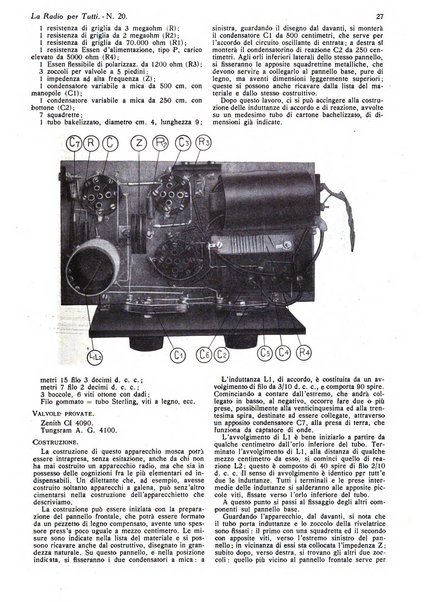 La radio per tutti rivista quindicinale di volgarizzazione radiotecnica, redatta e illustrata per esser compresa da tutti