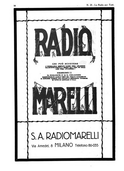 La radio per tutti rivista quindicinale di volgarizzazione radiotecnica, redatta e illustrata per esser compresa da tutti