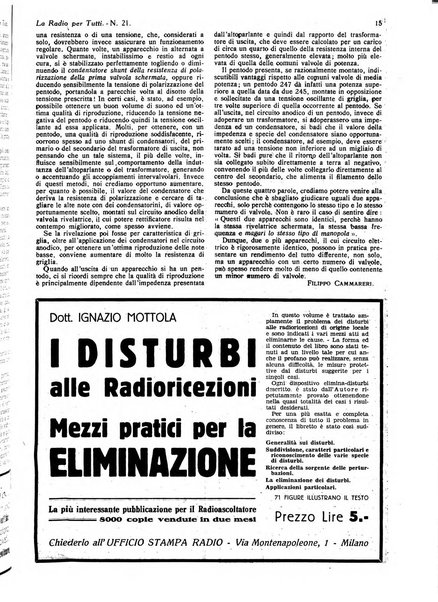 La radio per tutti rivista quindicinale di volgarizzazione radiotecnica, redatta e illustrata per esser compresa da tutti