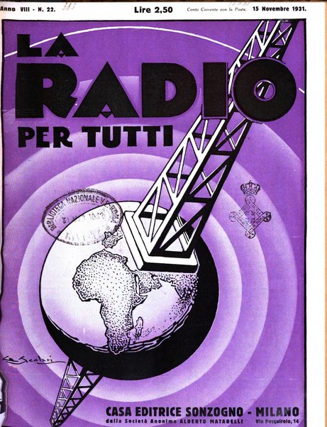 La radio per tutti rivista quindicinale di volgarizzazione radiotecnica, redatta e illustrata per esser compresa da tutti