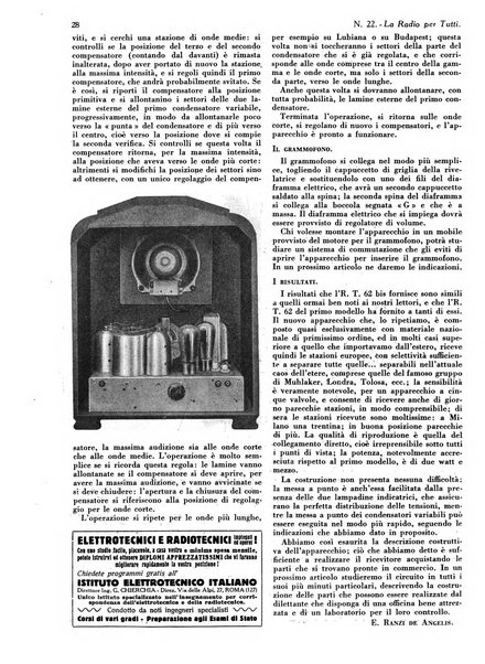 La radio per tutti rivista quindicinale di volgarizzazione radiotecnica, redatta e illustrata per esser compresa da tutti