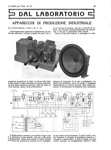 La radio per tutti rivista quindicinale di volgarizzazione radiotecnica, redatta e illustrata per esser compresa da tutti