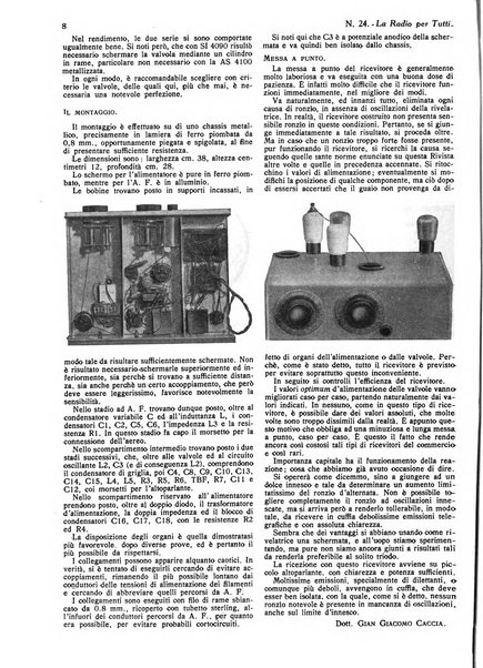 La radio per tutti rivista quindicinale di volgarizzazione radiotecnica, redatta e illustrata per esser compresa da tutti