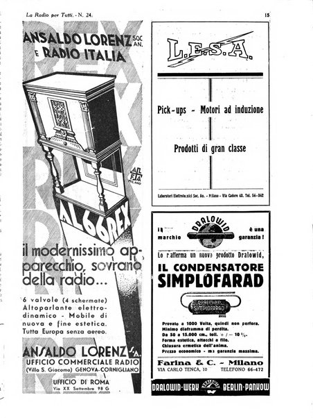 La radio per tutti rivista quindicinale di volgarizzazione radiotecnica, redatta e illustrata per esser compresa da tutti