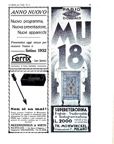 La radio per tutti rivista quindicinale di volgarizzazione radiotecnica, redatta e illustrata per esser compresa da tutti