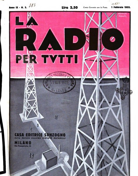 La radio per tutti rivista quindicinale di volgarizzazione radiotecnica, redatta e illustrata per esser compresa da tutti