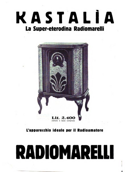 La radio per tutti rivista quindicinale di volgarizzazione radiotecnica, redatta e illustrata per esser compresa da tutti