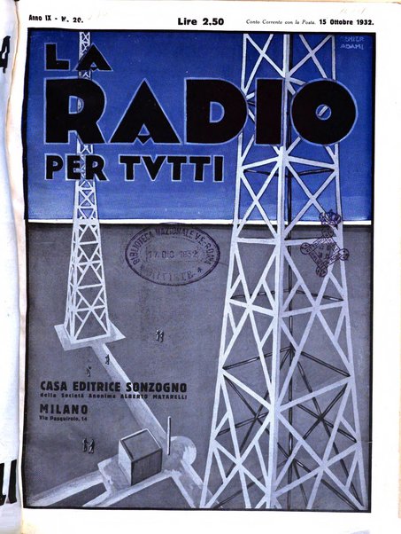 La radio per tutti rivista quindicinale di volgarizzazione radiotecnica, redatta e illustrata per esser compresa da tutti