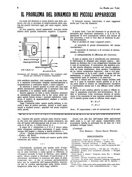 La radio per tutti rivista quindicinale di volgarizzazione radiotecnica, redatta e illustrata per esser compresa da tutti