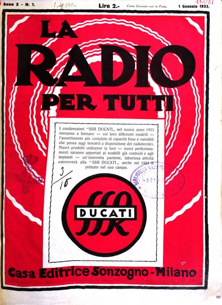 La radio per tutti rivista quindicinale di volgarizzazione radiotecnica, redatta e illustrata per esser compresa da tutti