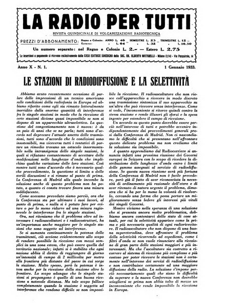 La radio per tutti rivista quindicinale di volgarizzazione radiotecnica, redatta e illustrata per esser compresa da tutti