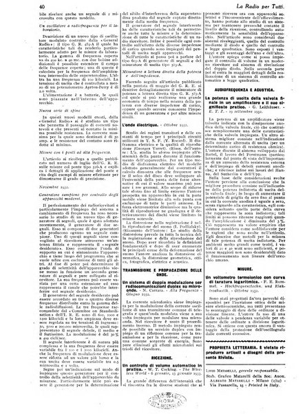 La radio per tutti rivista quindicinale di volgarizzazione radiotecnica, redatta e illustrata per esser compresa da tutti