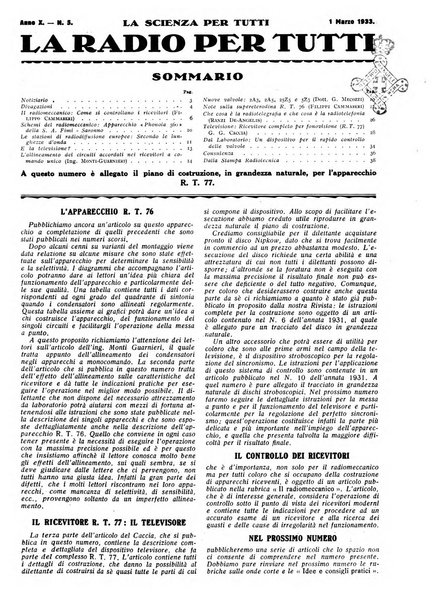 La radio per tutti rivista quindicinale di volgarizzazione radiotecnica, redatta e illustrata per esser compresa da tutti