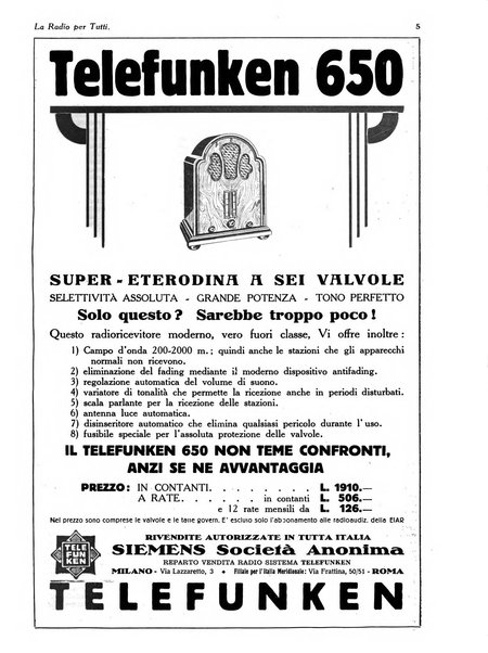 La radio per tutti rivista quindicinale di volgarizzazione radiotecnica, redatta e illustrata per esser compresa da tutti