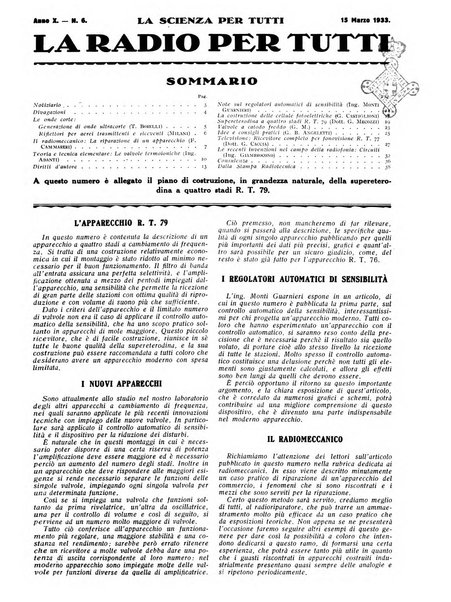 La radio per tutti rivista quindicinale di volgarizzazione radiotecnica, redatta e illustrata per esser compresa da tutti