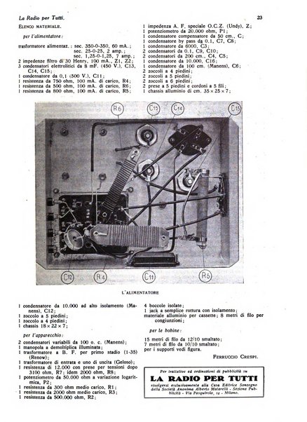 La radio per tutti rivista quindicinale di volgarizzazione radiotecnica, redatta e illustrata per esser compresa da tutti