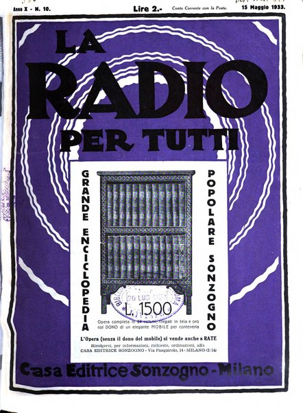 La radio per tutti rivista quindicinale di volgarizzazione radiotecnica, redatta e illustrata per esser compresa da tutti