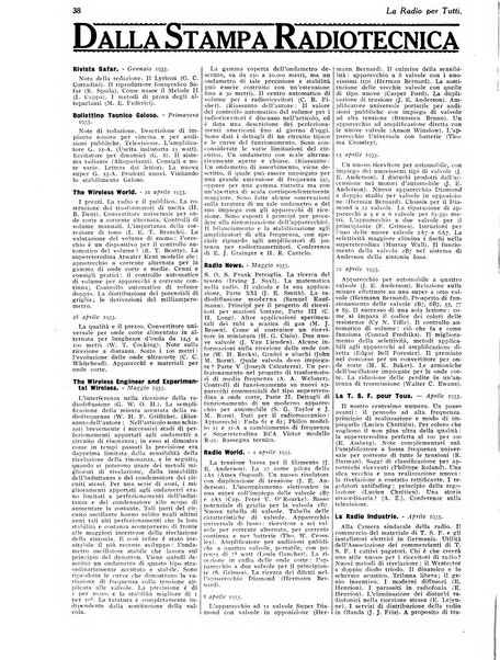La radio per tutti rivista quindicinale di volgarizzazione radiotecnica, redatta e illustrata per esser compresa da tutti