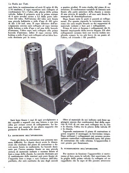 La radio per tutti rivista quindicinale di volgarizzazione radiotecnica, redatta e illustrata per esser compresa da tutti