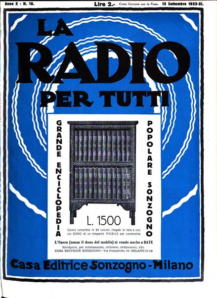 La radio per tutti rivista quindicinale di volgarizzazione radiotecnica, redatta e illustrata per esser compresa da tutti