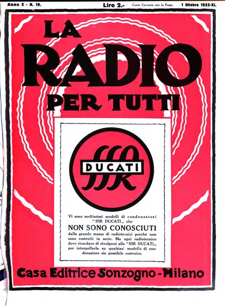 La radio per tutti rivista quindicinale di volgarizzazione radiotecnica, redatta e illustrata per esser compresa da tutti