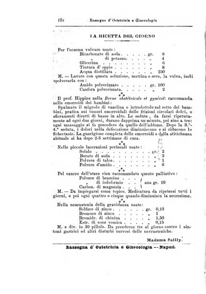 La rassegna d'ostetricia e ginecologia